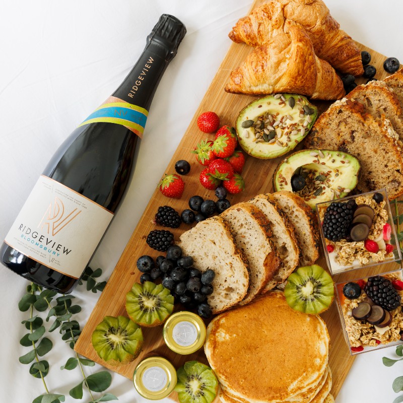 With The Butler Collection's breakfast in bed package, you can enjoy a bottle of Ridgeview and a tasty breakfast from the comfort of your bed - one of many holiday concierge services available across Sussex.