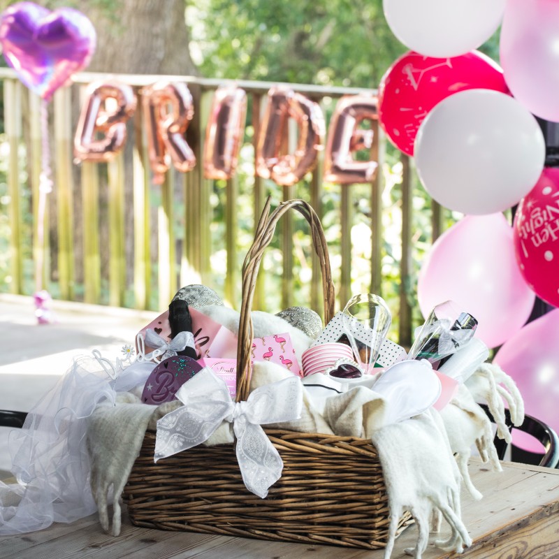 Bridal package including decorations and a hamper to make your Sussex holiday one to remember