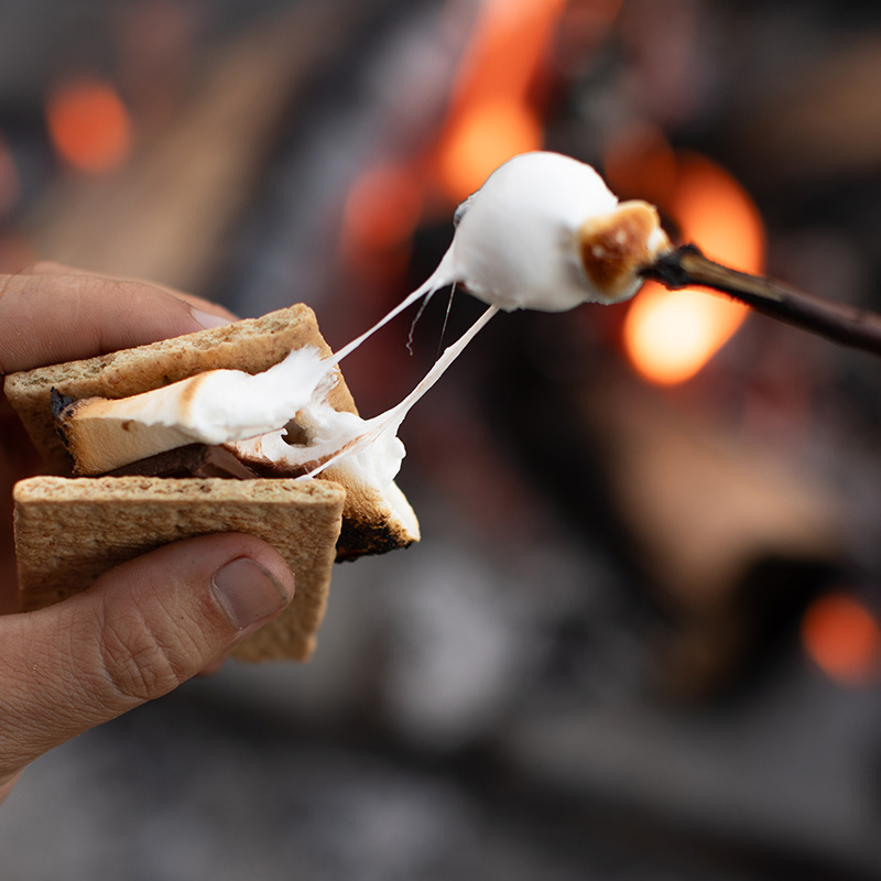 Smores and crackers available when you book your Sussex holiday with The Butler Collection